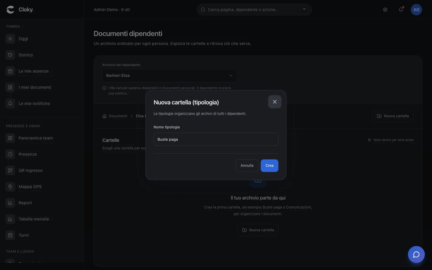 Schermata: Come organizzare le cartelle dei documenti
