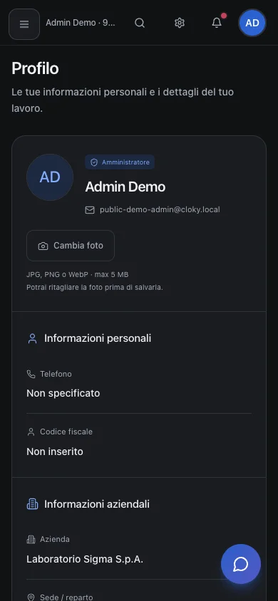 Schermata: Come modificare il tuo profilo e la foto