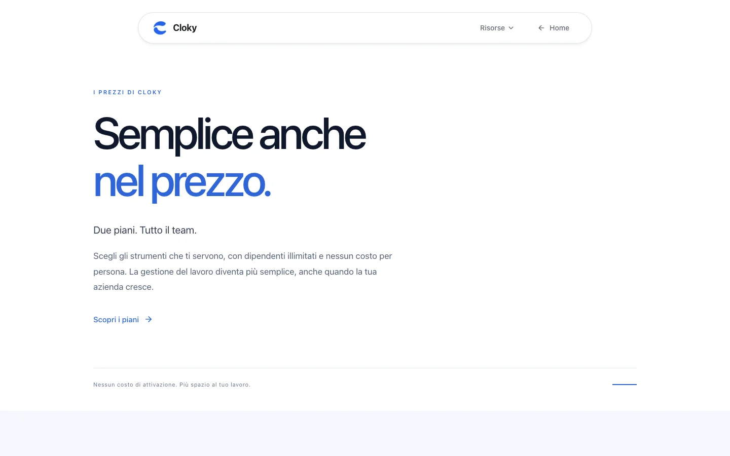 Schermata: Come scegliere il piano e attivare l'abbonamento