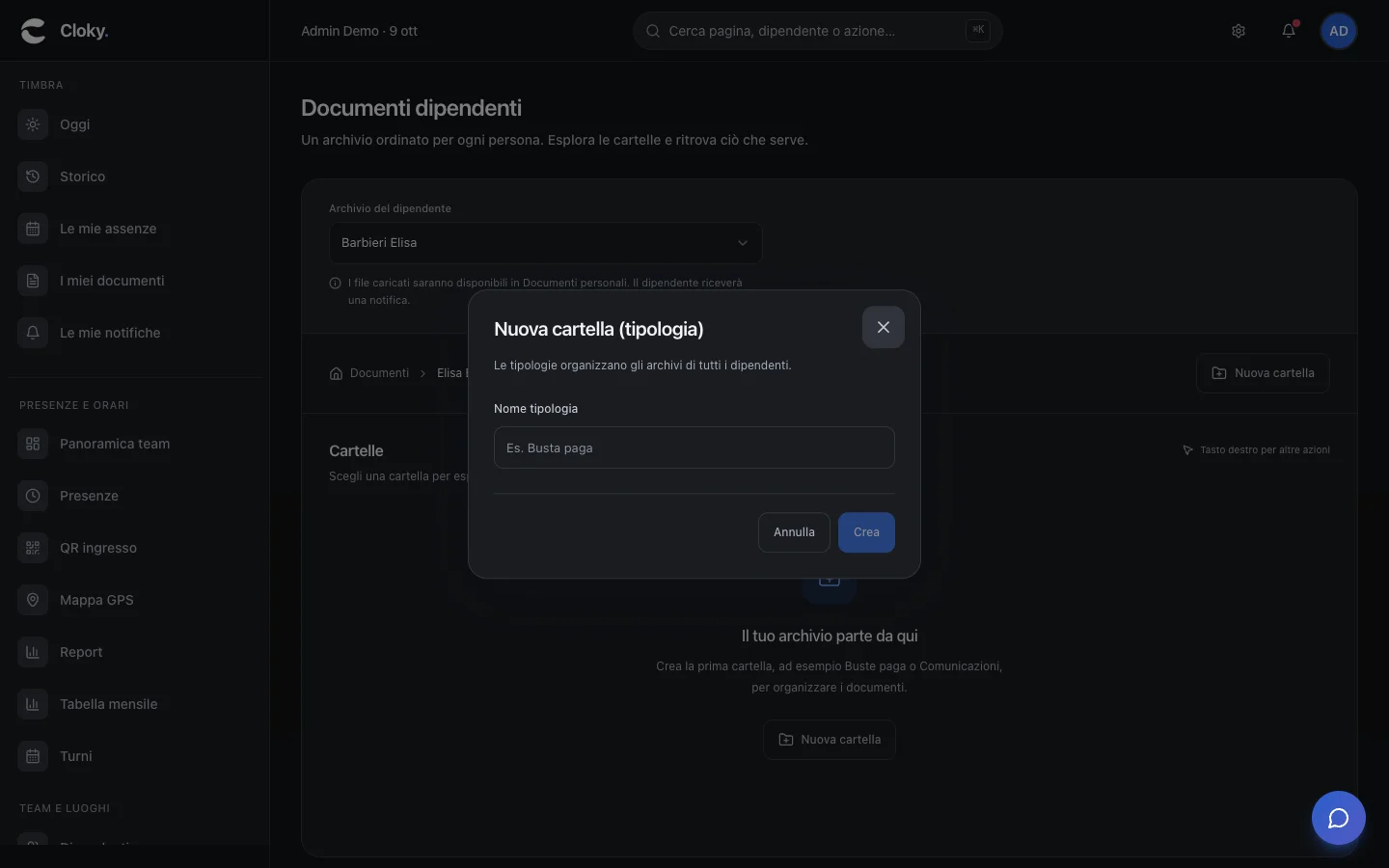 Schermata: Come organizzare le cartelle dei documenti